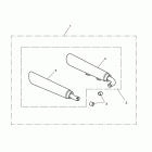 Rocket III Roadster Silencer kit, twin, aftermarket - roadster only