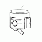 Speed Triple Front brake reservoir, type 2