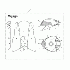 Speed Triple R Paint protection kit, type 7, matt
