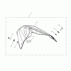 Speed Triple R Seat cowl kit, colour