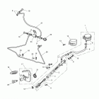 Speedmaster Rear brake master cylinder, reservoir & pedal 469050 > 5...