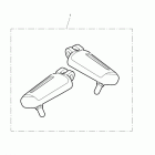 Speedmaster Chromeline rider footrests 469050 >