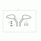 Speedmaster Oval mirrors, kit > 469050