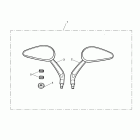 Speedmaster Oval style mirrors, black > 469049