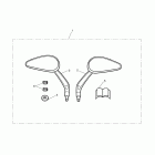 Speedmaster Teardrop style mirrors, kit > 469049