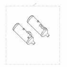 Street Triple Silencer, aftermarket, pair