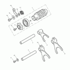 Street Triple Gear selector drum