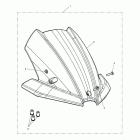 Street Triple Flyscreen visor kit - 480782 >