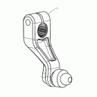 Street Triple Machined gear actuator, red