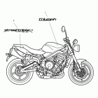 Street Triple R Bodywork - decals 482182 >