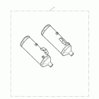 Street Triple R Silencer, aftermarket, pair