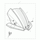 Street Triple R Flyscreen visor kit - 482182 >