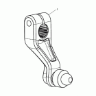 Street Triple R Machined gear actuator, red