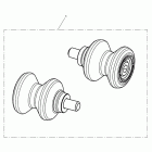 Street Triple R Paddock stand bobbin kit, type 1