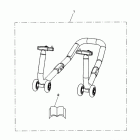Street Triple R Paddock stand, front