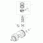Thruxton Crankshaft, connecting rods & pistons