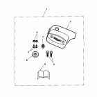 Thunderbird M / cyl cover kit, chrome
