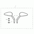 Thunderbird Oval mirrors, kit