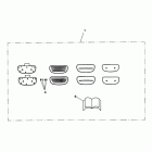 Thunderbird Passenger footboard kit, chrome insert