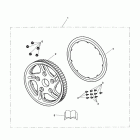 Thunderbird Rear pulley, chrome