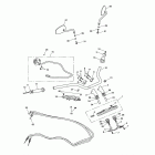 Thunderbird Storm Handlebars, top yoke, cables & mirrors