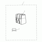Thunderbird Storm Leather sissy bar bag, large