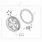 Thunderbird Storm Rear pulley, chrome