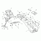 Tiger 800 Rear mudguard & battery box