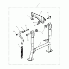 Tiger 800 Centrestand kit, short