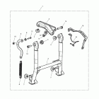 Tiger 800 Centrestand kit, short > 519108