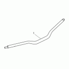 Tiger 800 Black tapered handlebars