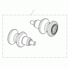 Tiger 800 Paddock stand bobbin kit, type 2