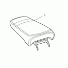 Tiger 800 Seat, gel, pillion