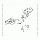 Tiger 800XC Footrest, pair, type 1 blk
