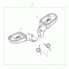 Tiger 800XC Footrest, pair, type 1 grey