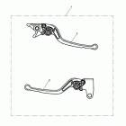 Tiger 800XC Lever kit, adj, std, long