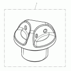 Tiger 800XC Oil filler cap, red