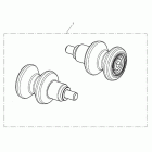 Tiger 800XC Paddock stand bobbin kit, type 2