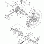 TTR110E TTR110EB Заднее колесо
