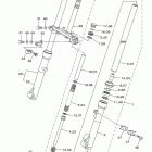 TTR110E TTR110EB Передняя вилка