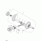TTR50E TTR50EB Коленчатый вал и Поршень
