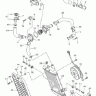 V STAR 1300 TOURER XVS13CTBCL/XVS13CTBCG/XVS13CTBL/XVS13CTBG Радиатор и Патрубки