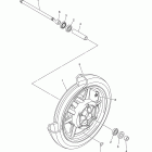 V STAR 1300 TOURER XVS13CTBCL/XVS13CTBCG/XVS13CTBL/XVS13CTBG Переднее колесо
