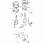 V STAR 950 XVS95BCR/XVS95BS/XVS95BCS/XVS95BR Коленчатый вал и Поршень