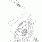 V STAR 950 XVS95BCR/XVS95BS/XVS95BCS/XVS95BR Переднее колесо