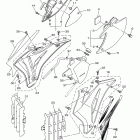 WR250F WR250FB БОКОВАЯ КРЫШКА