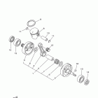 YZ125 YZ125B1 Коленчатый вал и Поршень