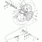 YZ125 YZ125B1 Заднее колесо