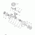 YZ250 YZ250B2 Коленчатый вал и Поршень