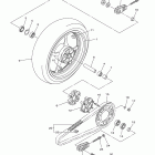 YZF-R6 YZFR6BCB/YZFR6BL/YZFR6BCL/YZFR6BB Заднее колесо